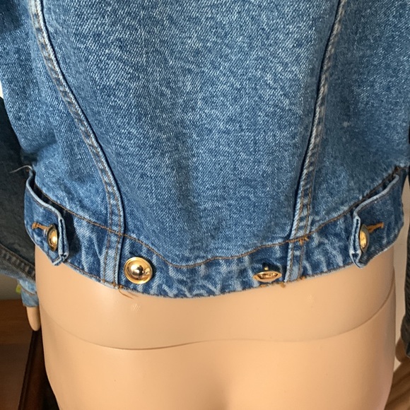 Vtg 80s Jordache denim jean jacket M - Picture 9 of 13